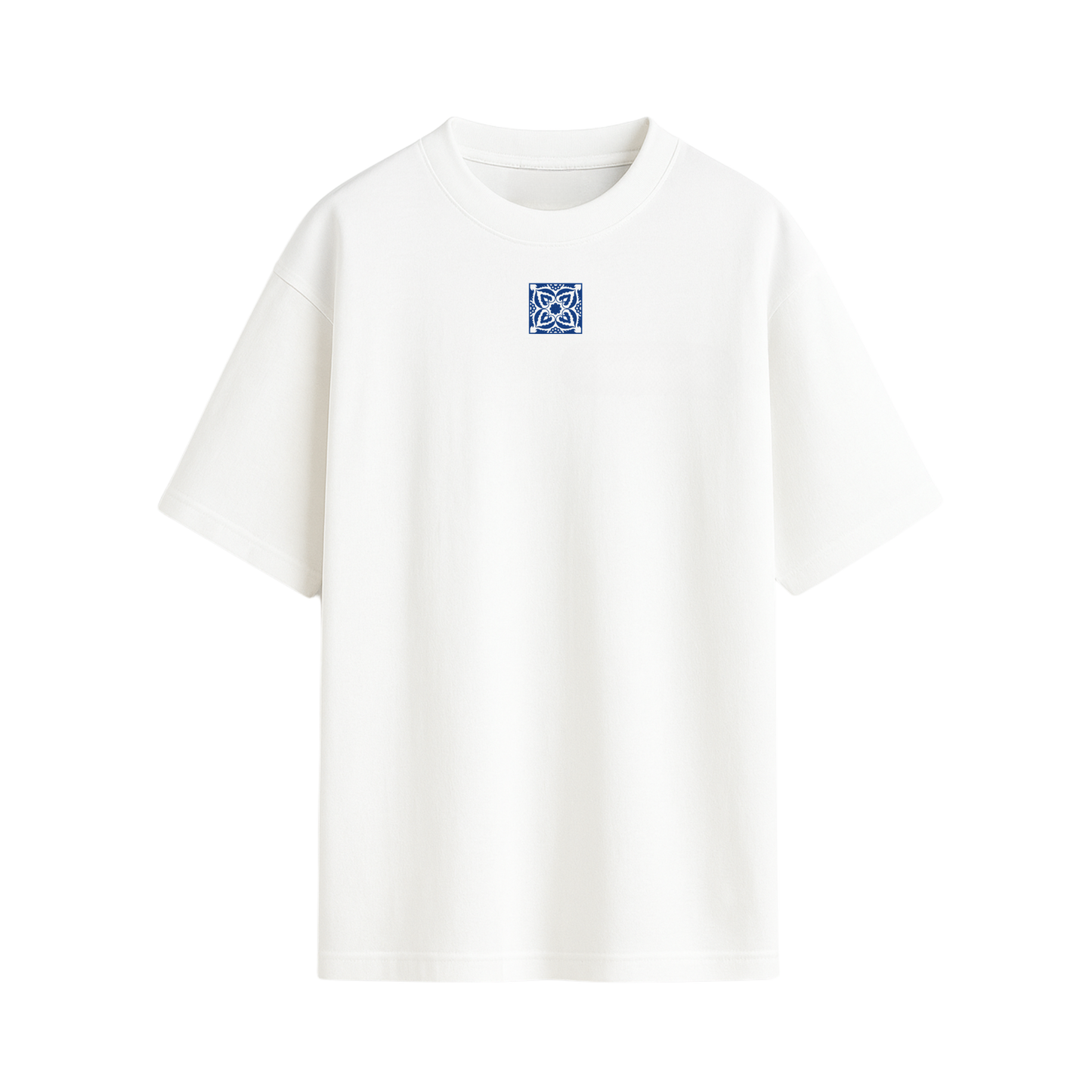T-Shirt Ombra weiß / blau