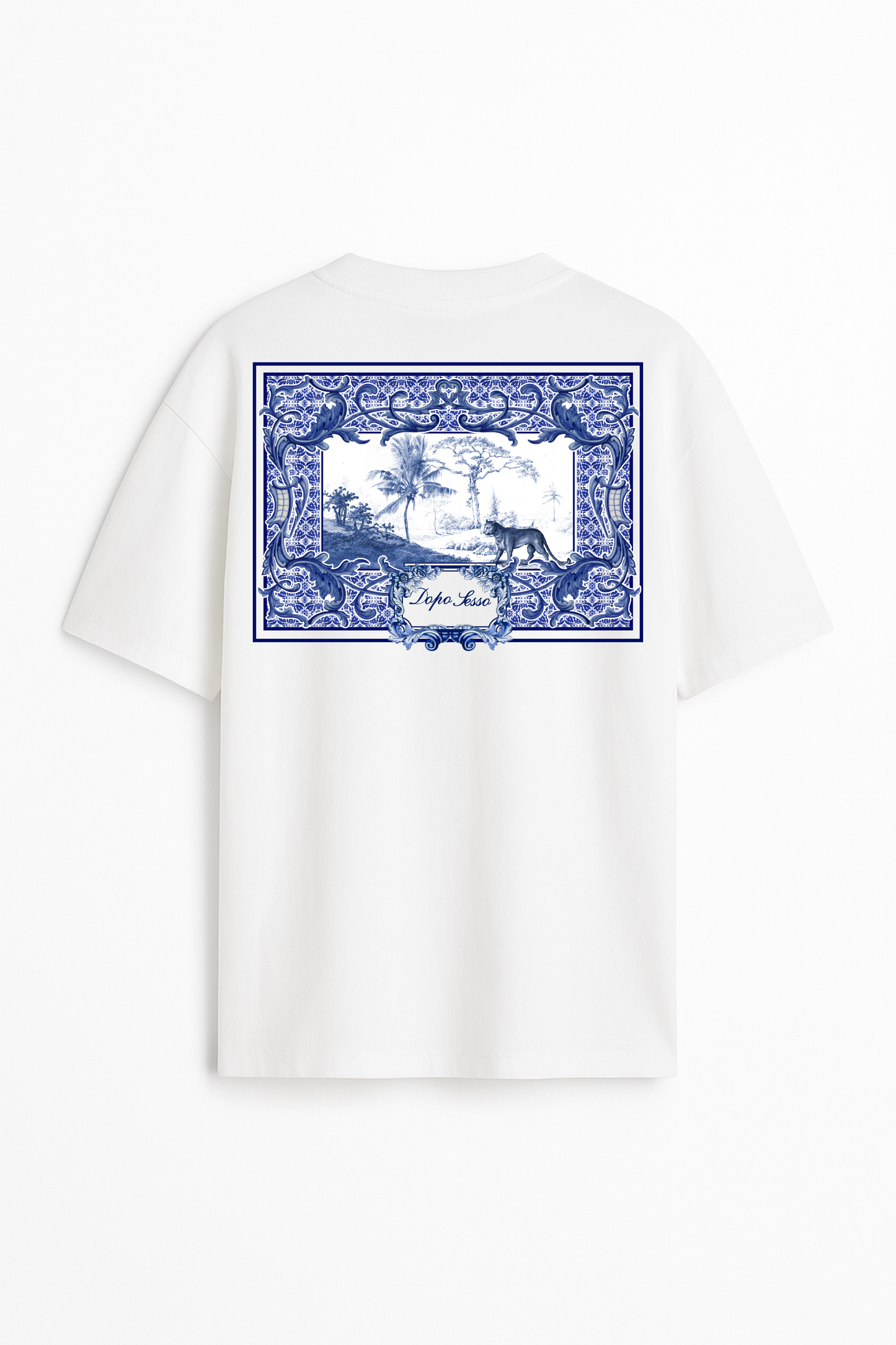 T-Shirt Weiß - Savannah Blu (Vorbestellung)