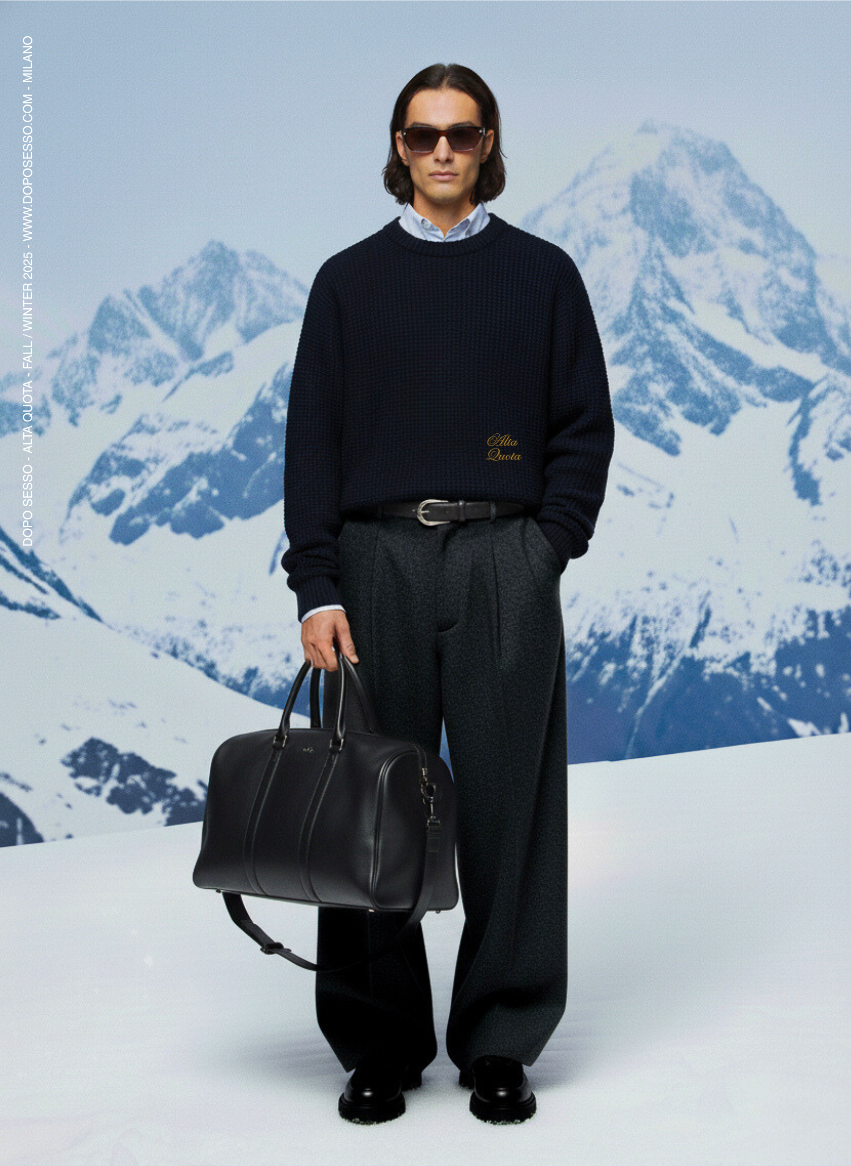 Heavy Knit Sweater - Dark Navy