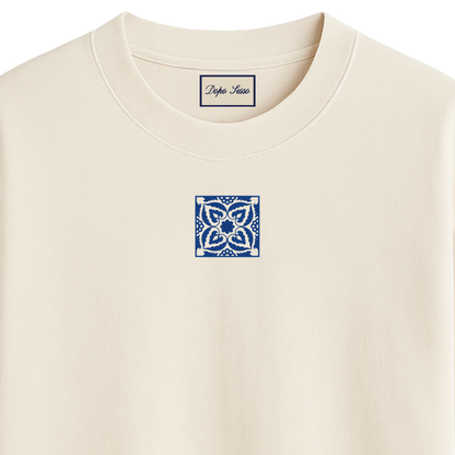 T-Shirt Ombra - beige / blau
