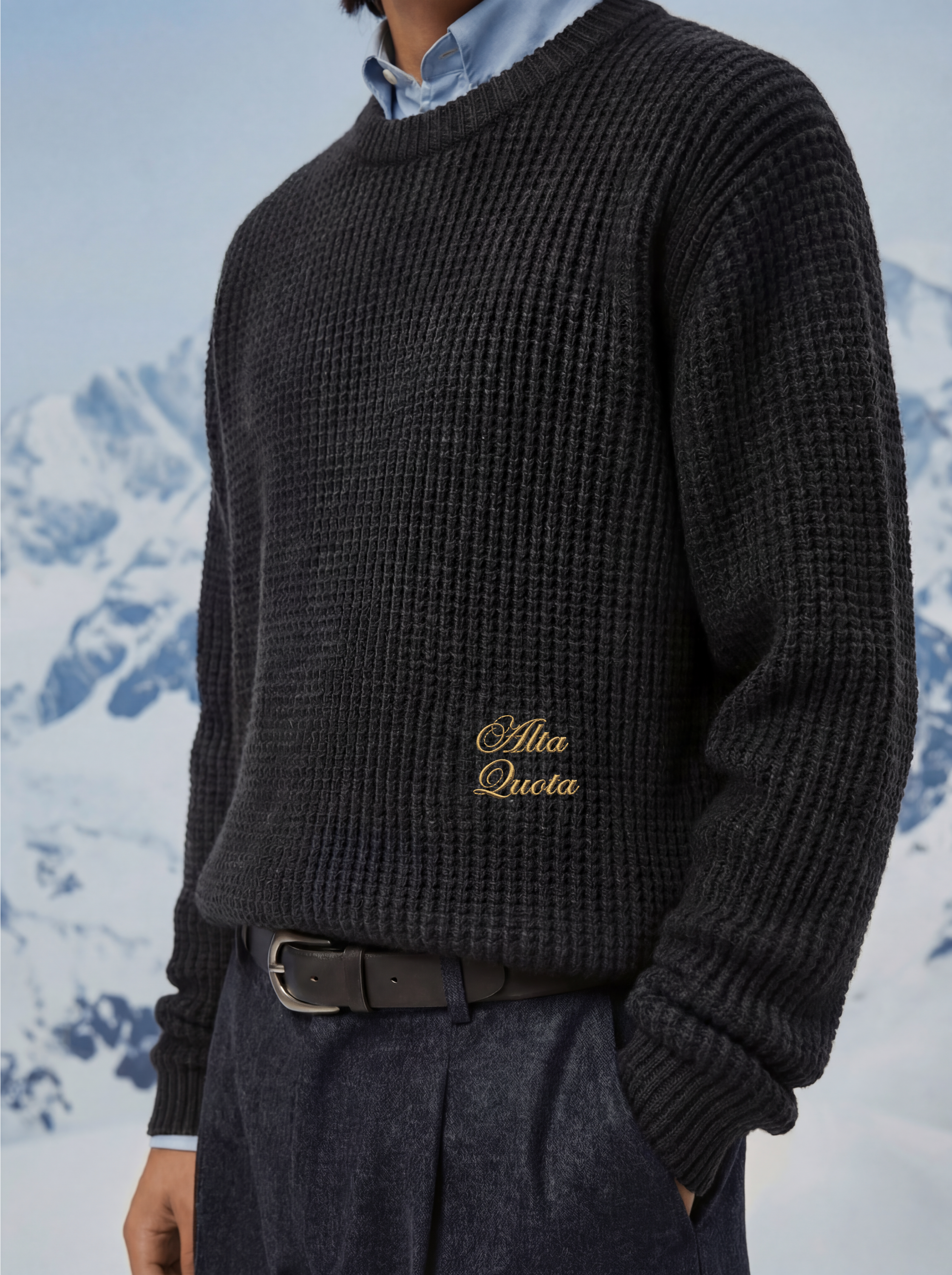 Heavy Knit Sweater - Grey