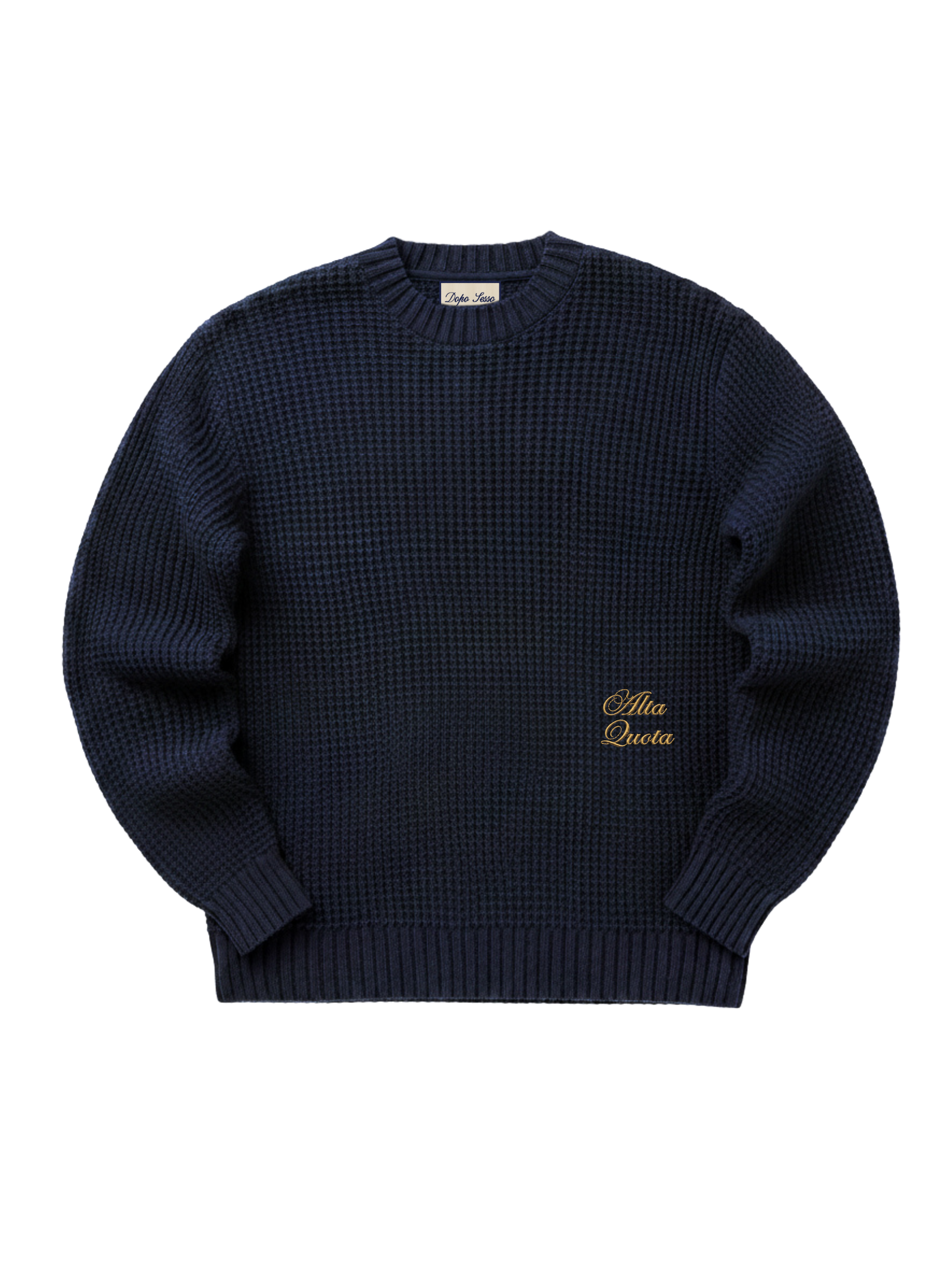 Heavy Knit Sweater - Dark Navy