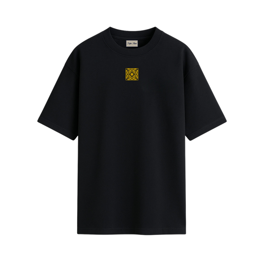 T-Shirt Ombra - schwarz / gold 