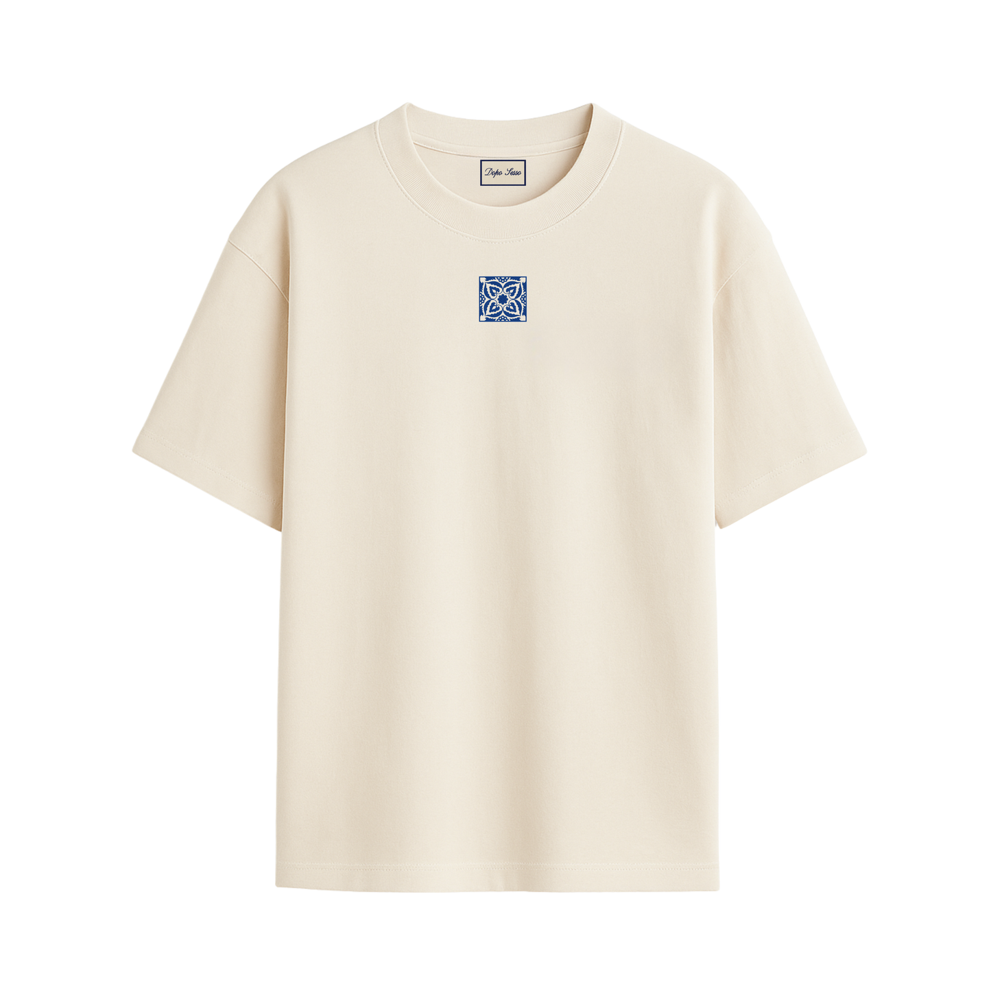 T-Shirt Ombra - beige / blau