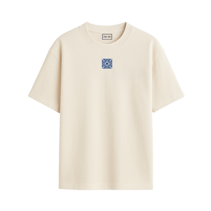 T-Shirt Ombra - beige / blau