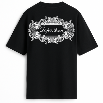 T-Shirt Black - Maiolica Bianco (Preorder)